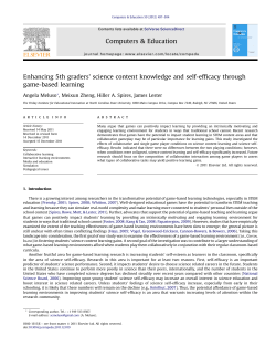 Enhancing 5th Graders` Science Content Knowledge and Self
