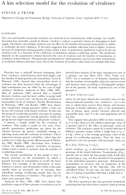 A kin selection model for the evolution of virulence