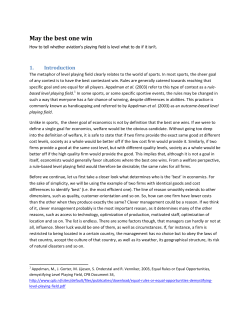 May the best one win