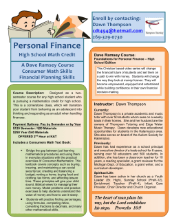 2017 Personal Finance