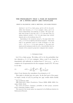 The probability that a pair of elements of a finite group are conjugate