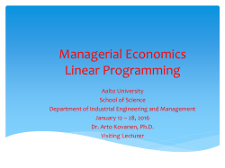 Managerial Economics