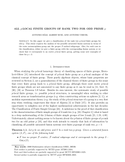 ALL p-LOCAL FINITE GROUPS OF RANK TWO FOR ODD PRIME p