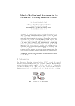 Effective Neighborhood Structures for the Generalized Traveling