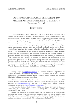 austrian business cycle theory: are 100 percent