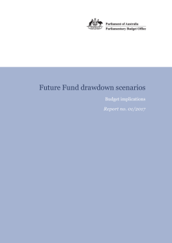 Future Fund drawdown scenarios: Budget