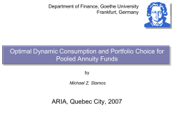 Optimal Dynamic Consumption and Portfolio Choice for Pooled