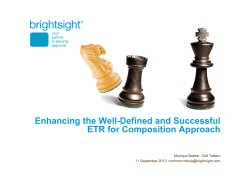Enhancing the Well-Defined and Successful ETR for