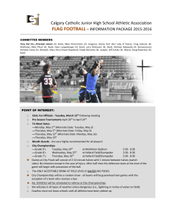 flag football - Calgary Catholic Schools