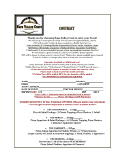 Contract - Napa Valley Crust