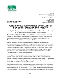 FOR IMMEDIATE RELEASE