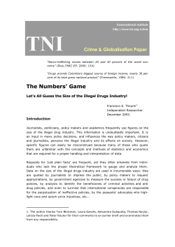 The Numbers Game - Count The Costs