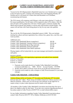 camden valley basketball association