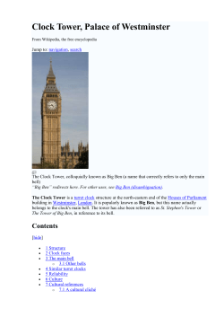 Clock Tower, Palace of Westminster