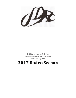 2017 Rules and Regulations - jeff davis riders club schedule