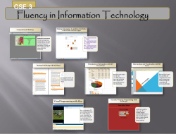 Fluency in Information Technology CSE 3