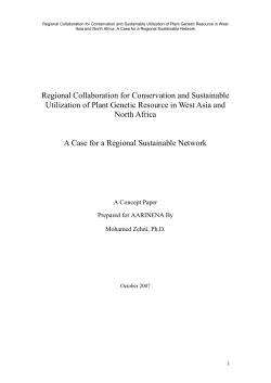 Conservation and Sustainable Utilization of Plant Genetic