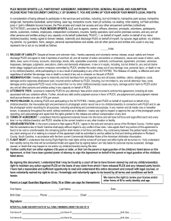 PLEX INDOOR SPORTS LLC, PARTICIPANT