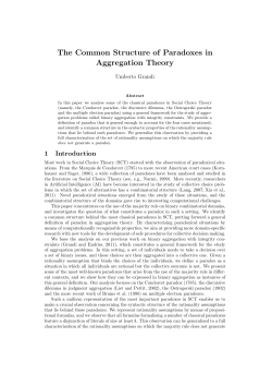 The Common Structure of Paradoxes in Aggregation Theory