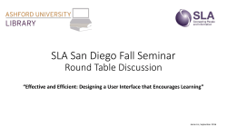 Effective and Efficient: Designing a User Interface that Encourages