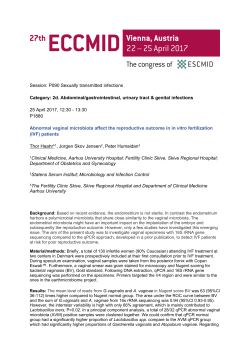 Abnormal vaginal microbiota affect the reproductive outcome in in