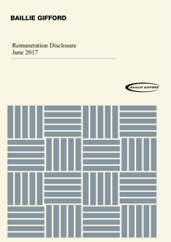 Baillie Gifford Group Remuneration Disclosure