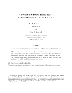 A Probability-Based Stress Test of Federal Reserve Assets