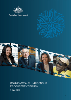 Commonwealth Indigenous Procurement Policy