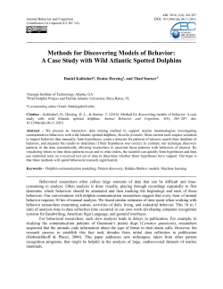 Methods for Discovering Models of Behavior: A Case Study with