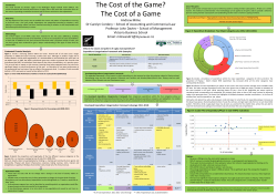 The Cost of the Game? The Cost of a Game Andrew Milne