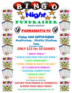 PARRAMATTA FC ONLY $15 for 10 GAMES