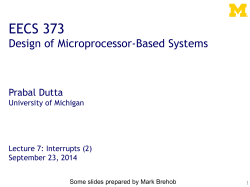 PPT - EECS @ Michigan - University of Michigan