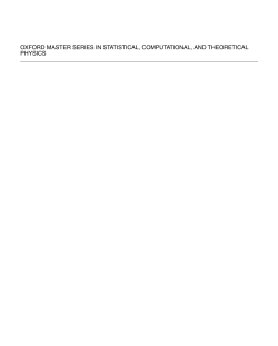 oxford master series in statistical, computational, and