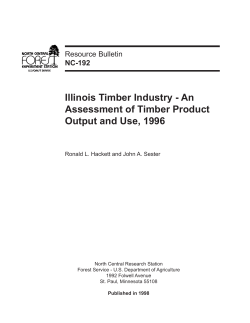 Illinois Timber Industry - An Assessment of Timber Product Output