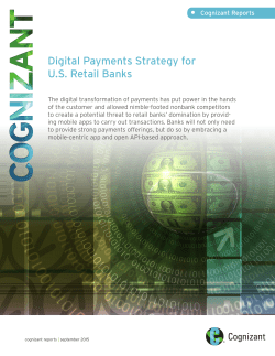 Digital Payments Strategy for US Retail Banks