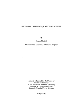 rational intention, rational action