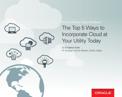 The Top 5 Ways to Incorporate Cloud at Your Utility Today