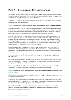 Part 2 - Competition Policy Review Final Report