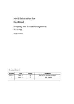 Strategic Objectives and 2010 Property Strategy