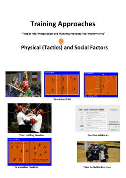 Team building Exercises Co-operative Drills