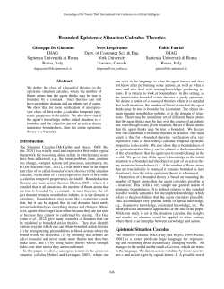 Bounded Epistemic Situation Calculus Theories