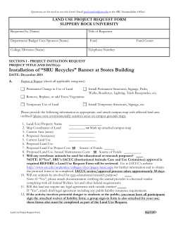 Land Use Request - Slippery Rock University