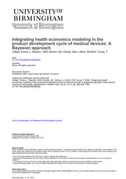 Integrating health economics modeling in the product