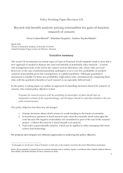 Beyond risk-benefit analysis: pricing externalities for gain-of