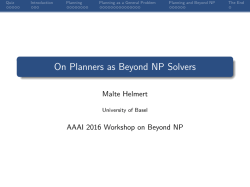 On Planners as Beyond NP Solvers