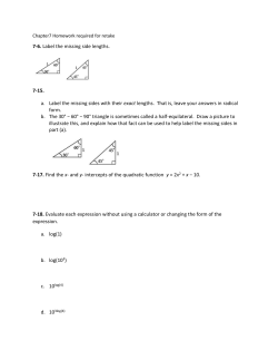 Chapter7 Homework required for retake 7