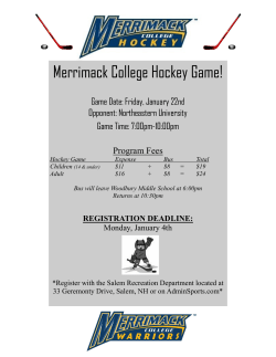 Merrimack College Hockey Game!