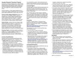 Guide to Vacation Rentals and Timeshare Projects