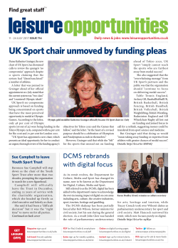 Leisure Opportunities 11th July 2017 Issue 714
