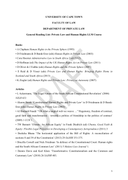 here - Department of Private Law